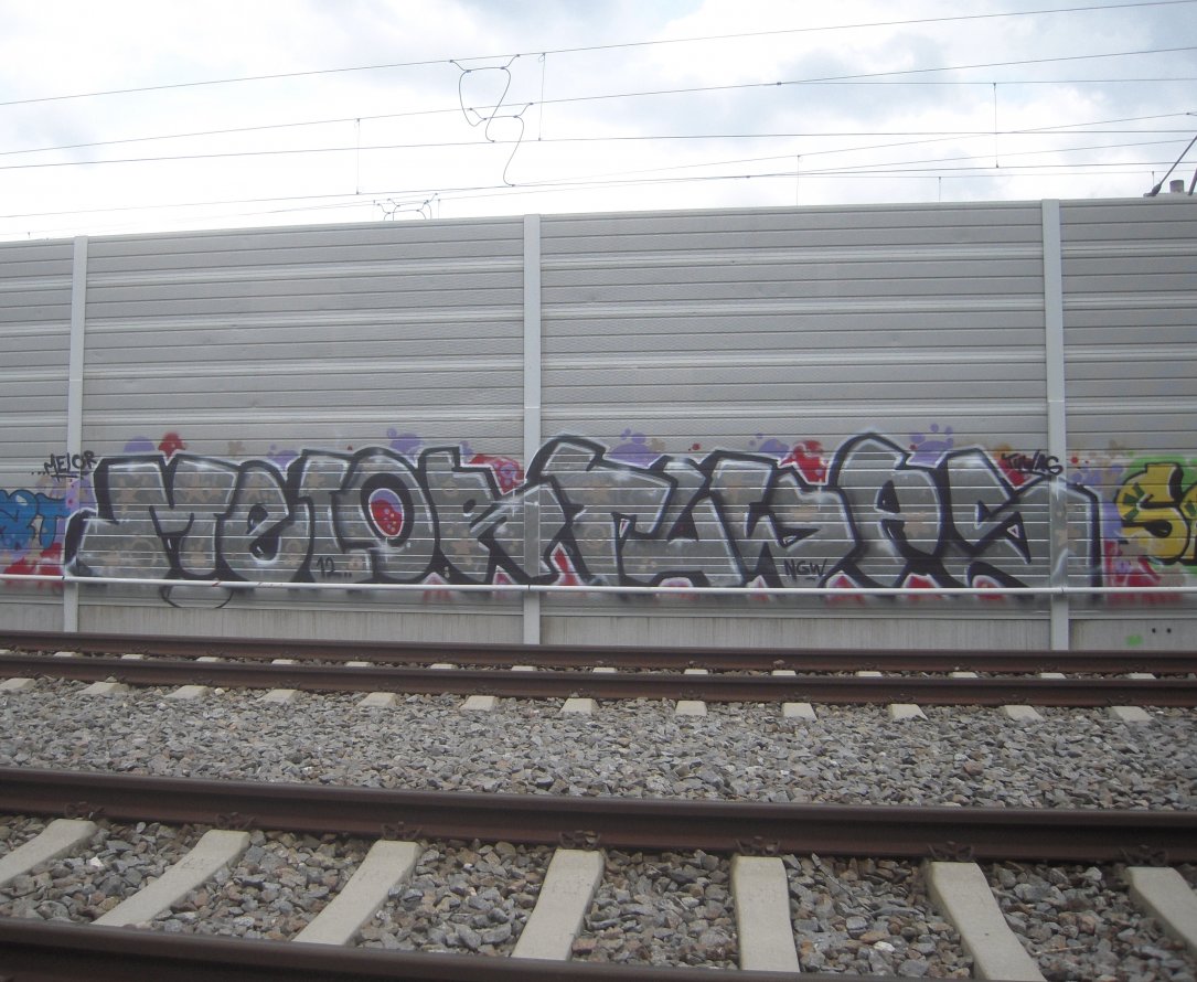 Graffiti Bombing in Dachau - Photo by Karlstoast - melor, tuwas, dachau (2012)