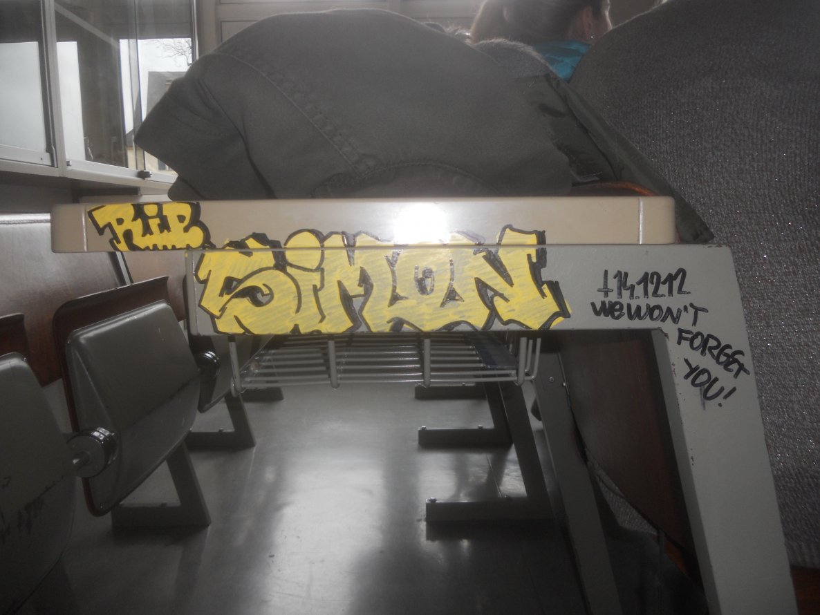 Graffiti Artwork in Dachau - Photo by Karlstoast - R.I.P., SIMON (2013)