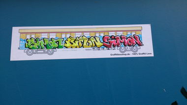 Graffiti Sketch in Dachau - Photo by Karlstoast - R.I.P., SIMON (2013)