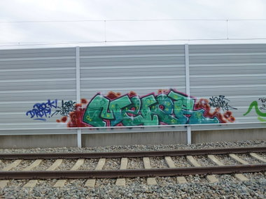Graffiti Wall in München - Photo by Karlstoast - melor, ngw, tuwas (2012)