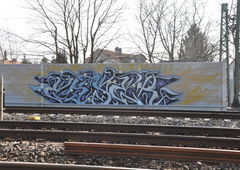 Graffiti Wall in München - Photo by Karlstoast - ekser, eckser, x