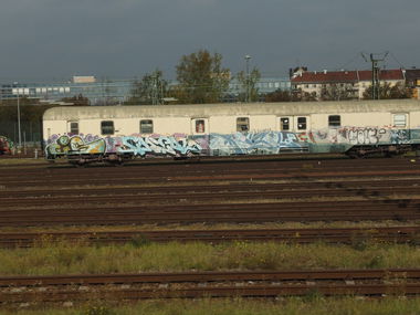 Graffiti Train in München - Photo by Karlstoast - js, capsol, trr (2007)