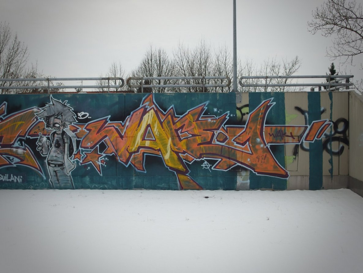 Graffiti Wall - Photo by Karlstoast - Bware, wak, beware (2013)