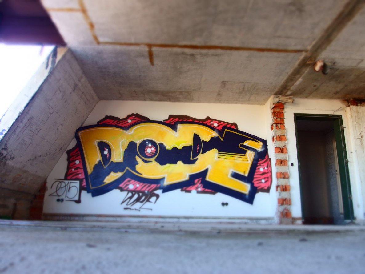 Graffiti Wall in München - Photo by Karlstoast - dope, dachau, munich (2015)