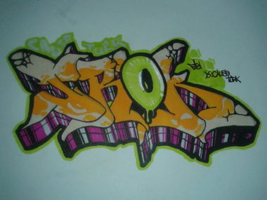 Graffiti Sketch in Izmir - Photo by Karo - gift, karo, srock (2011)