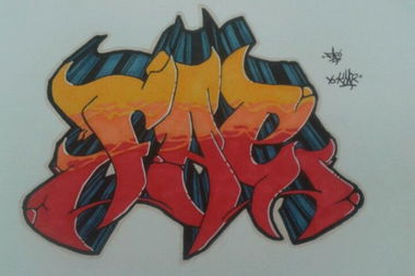 Graffiti Sketch in Izmir - Photo by Karo - fae, karo, old (2012)