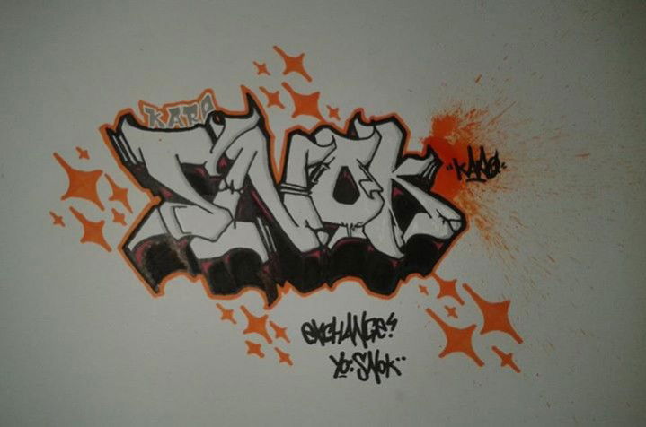 Graffiti Sketch in Izmir - Photo by Karo - exchange, karo, snok (2012)
