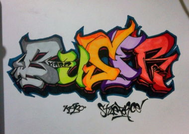 Graffiti Sketch in Izmir - Photo by Karo - karo, 2013, sketch (2013)