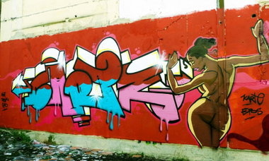 Graffiti Wall in Berlin - Photo by Karte - Carte, Karte, HSK