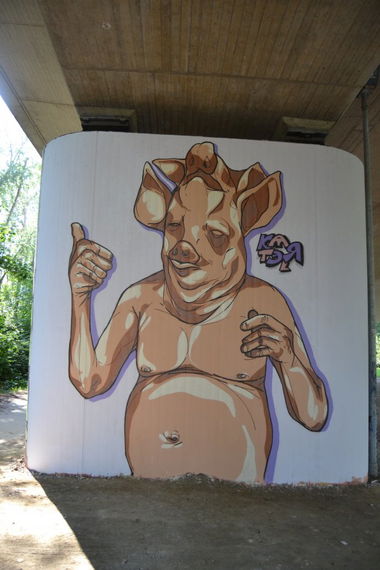 Graffiti Wall - Photo by Kartel - Kartel, wunstorf, twinheadpig (2013)