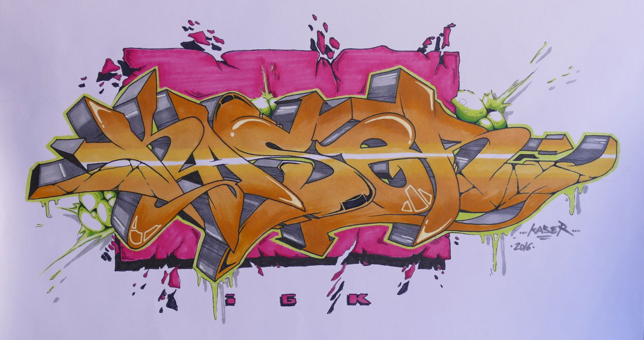 Graffiti Sketch - Photo by KaserIGK (2016)