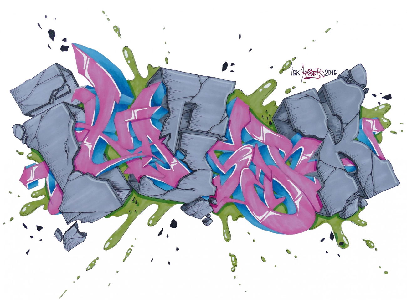 Graffiti Sketch - Photo by KaserIGK (2016)