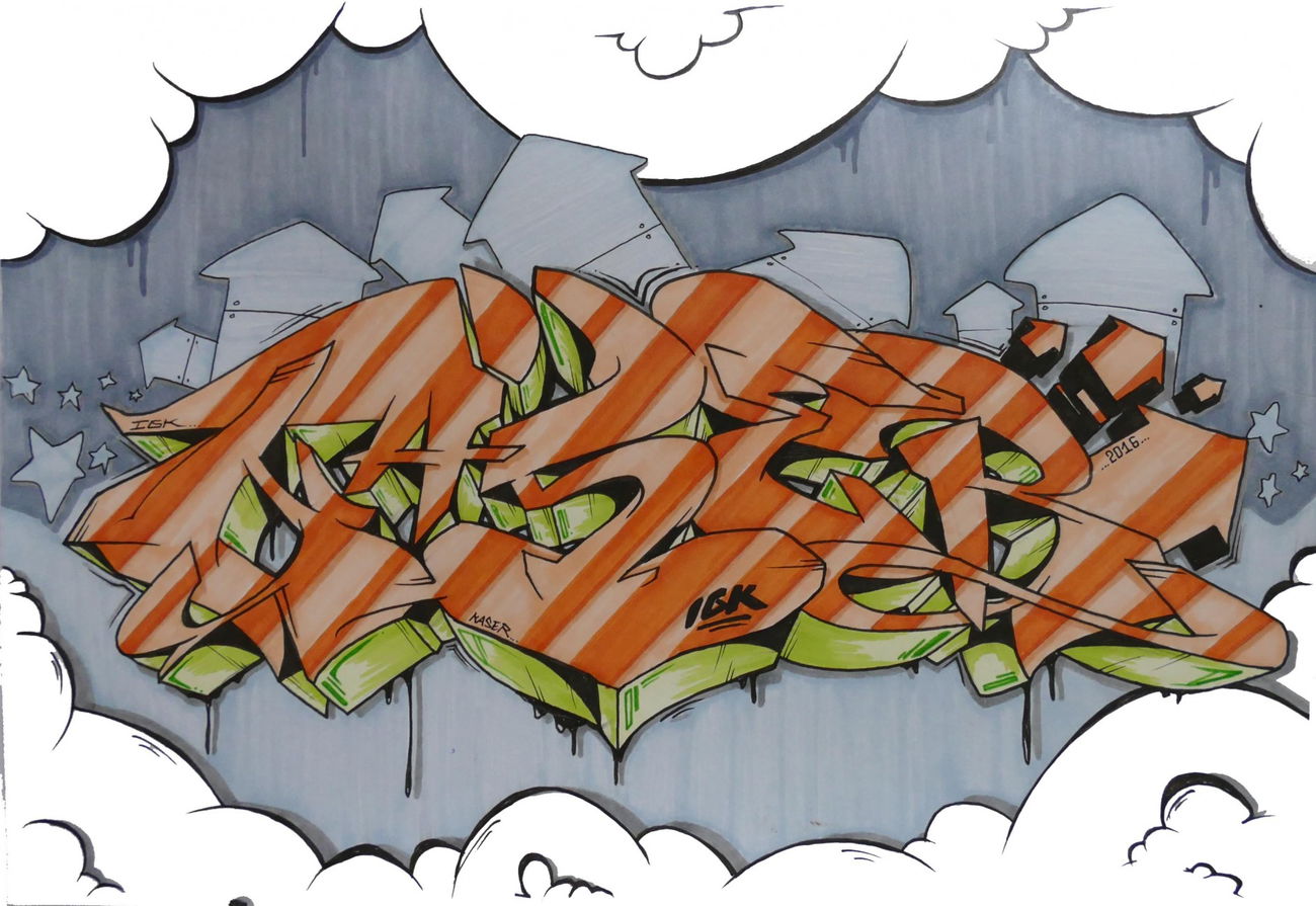 Graffiti Sketch - Photo by KaserIGK (2016)