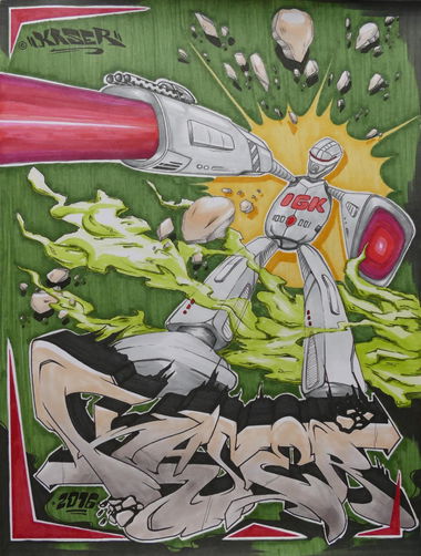 Graffiti Sketch - Photo by KaserIGK (2016)