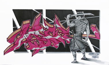 Graffiti Sketch - Photo by KaserIGK (2016)