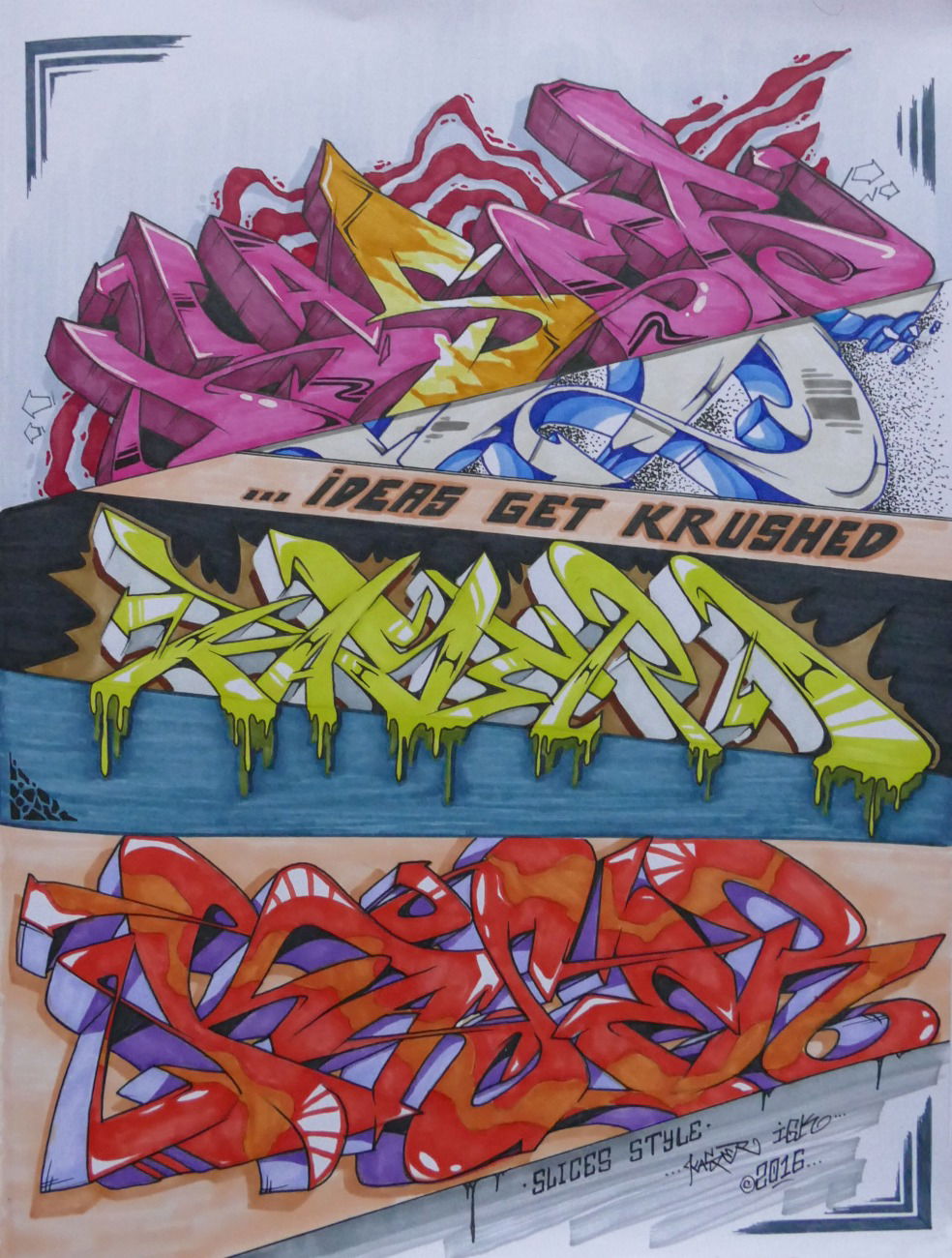 Graffiti Sketch - Photo by KaserIGK (2016)