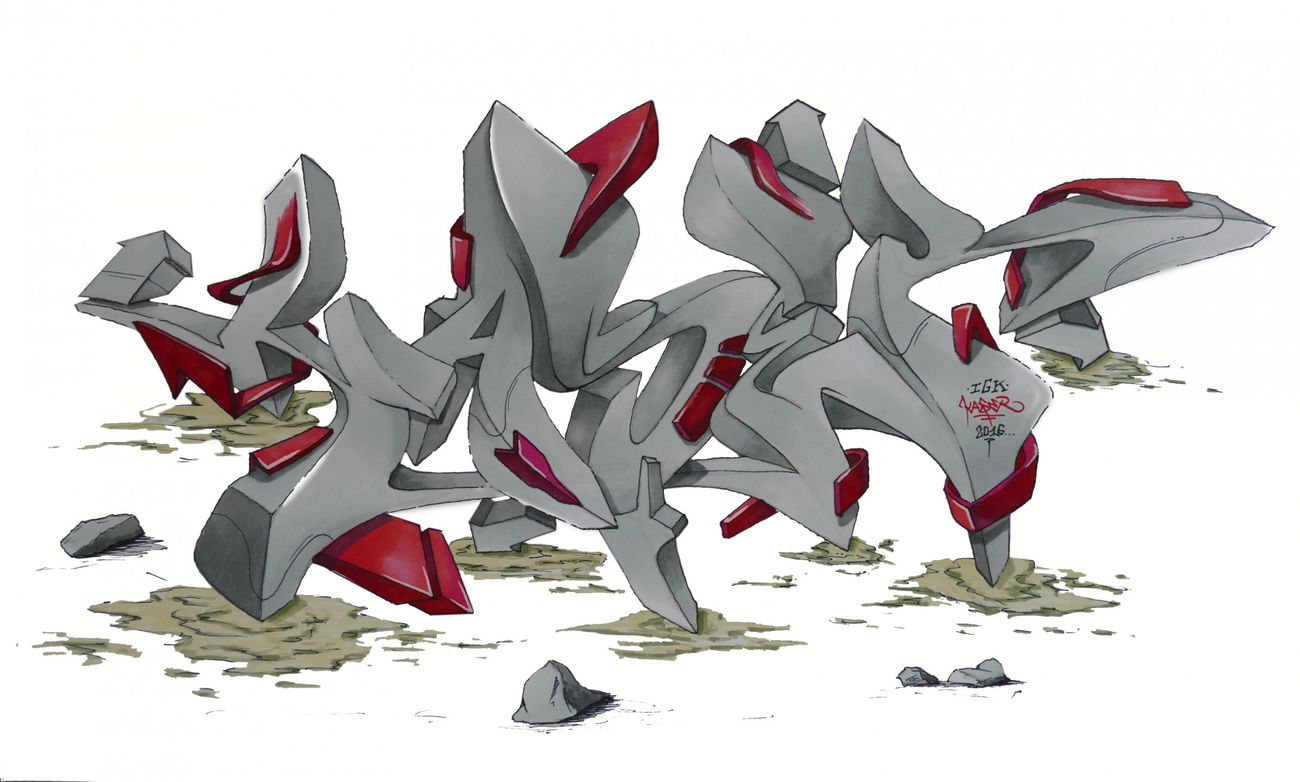 Graffiti Sketch - Photo by KaserIGK (2016)