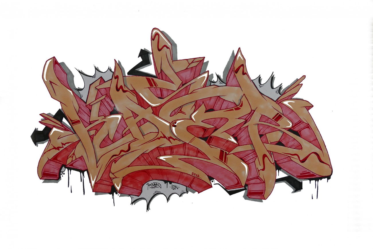 Graffiti Sketch - Photo by KaserIGK (2016)