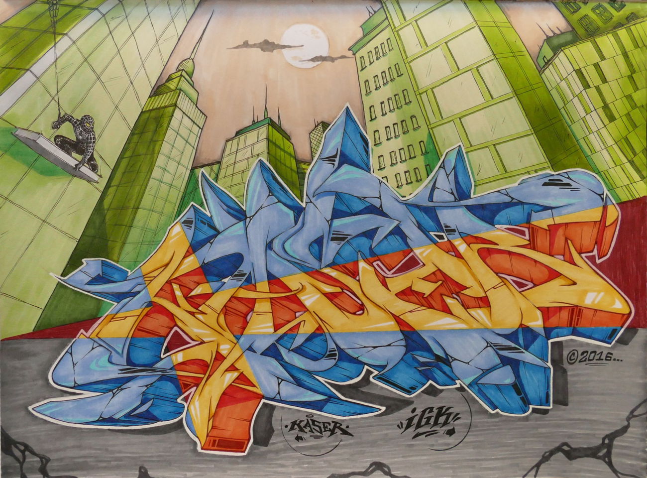 Graffiti Sketch - Photo by KaserIGK (2016)