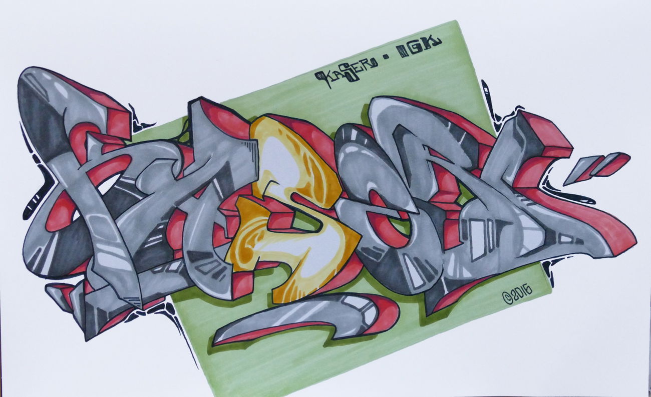 Graffiti Sketch - Photo by KaserIGK (2016)