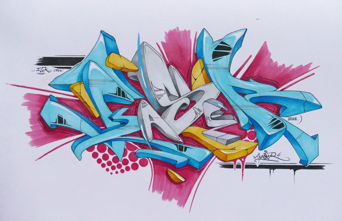 Graffiti Sketch - Photo by KaserIGK (2016)