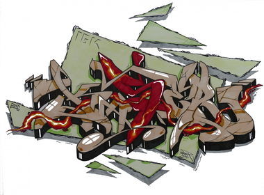 Graffiti Sketch - Photo by KaserIGK (2016)