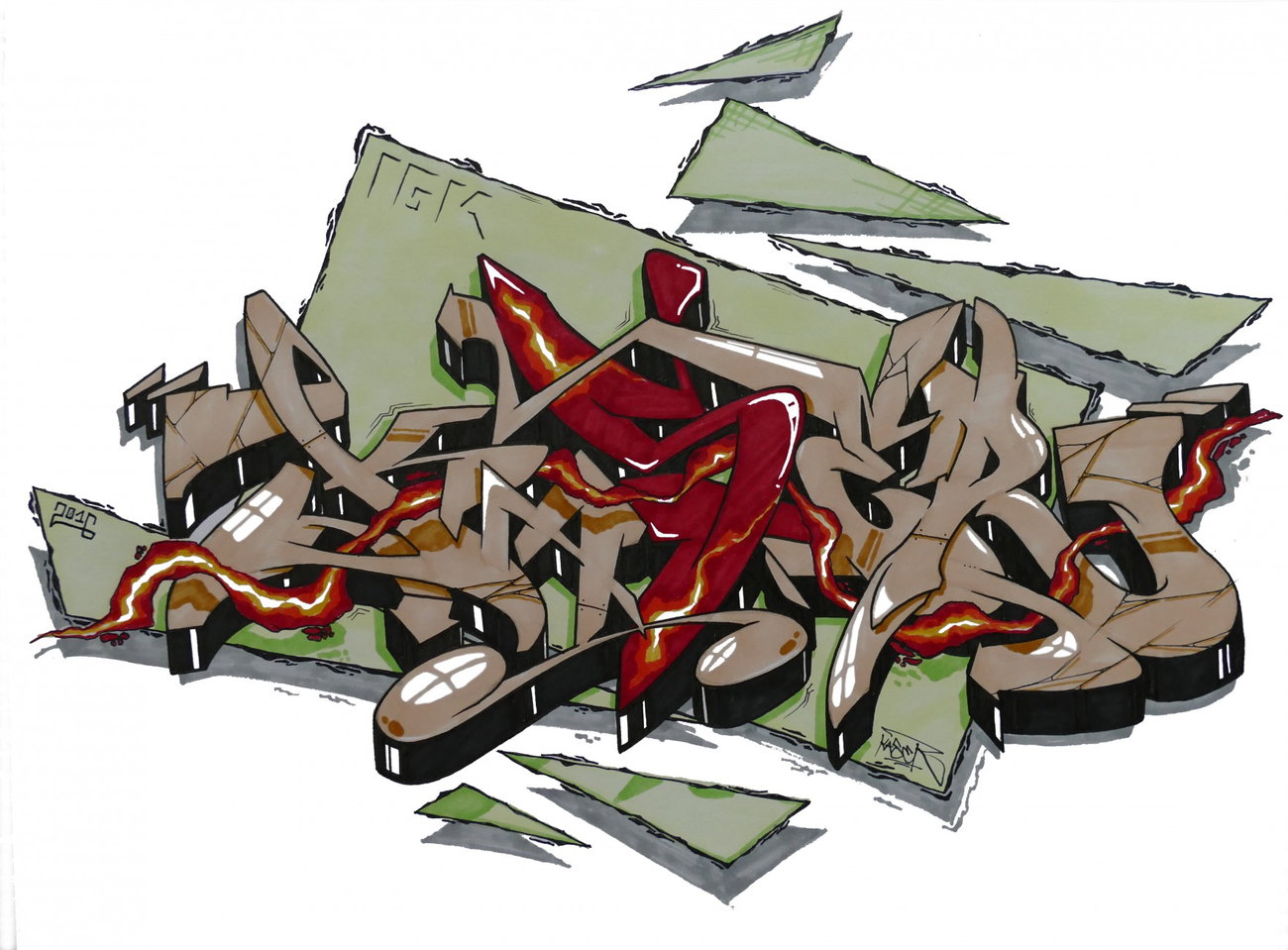 Graffiti Sketch - Photo by KaserIGK (2016)