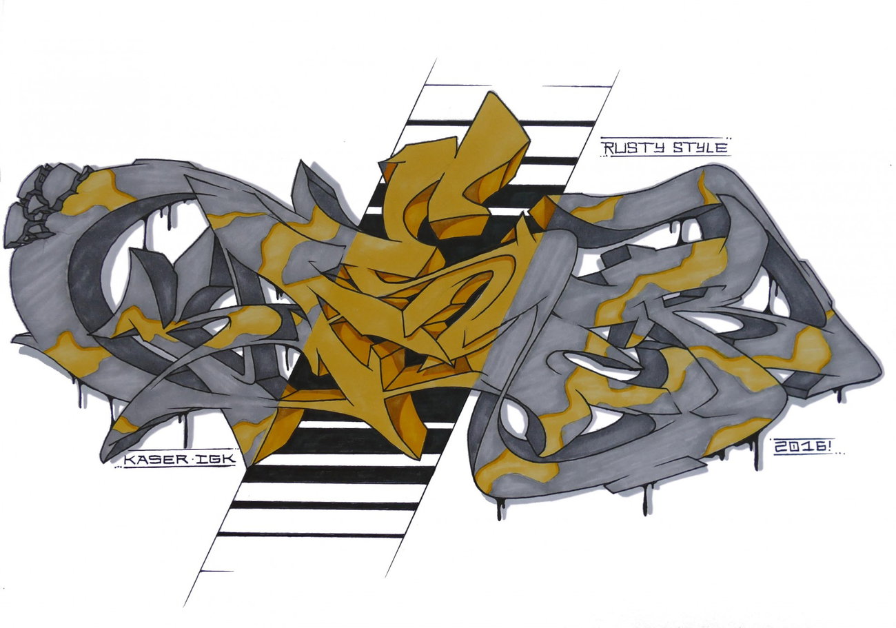 Graffiti Sketch - Photo by KaserIGK (2016)