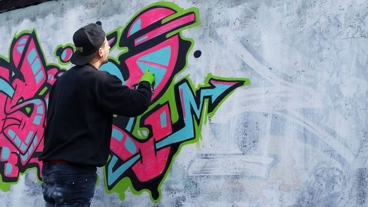 Graffiti Wall - Photo by Kasne027 - Kasne, color (2016)