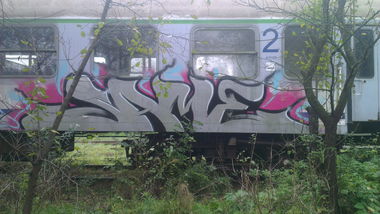 Graffiti Train - Photo by KasztiKasztan - SAME, KA