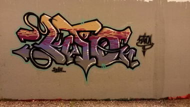 Graffiti Wall - Photo by Katoon - Katoon, K2N, Msv (2014)