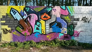 Graffiti Wall - Photo by Katoon - Katoon, K2N, Dortmund (2016)