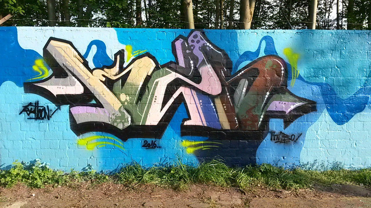 Graffiti Wall - Photo by Katoon - Katoon, K2N, Dortmund (2016)