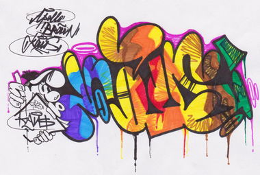 Graffiti Sketch in Zaporizhzhya - Photo by KauS