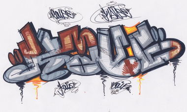 Graffiti Sketch in Ukraine - Photo by KauS