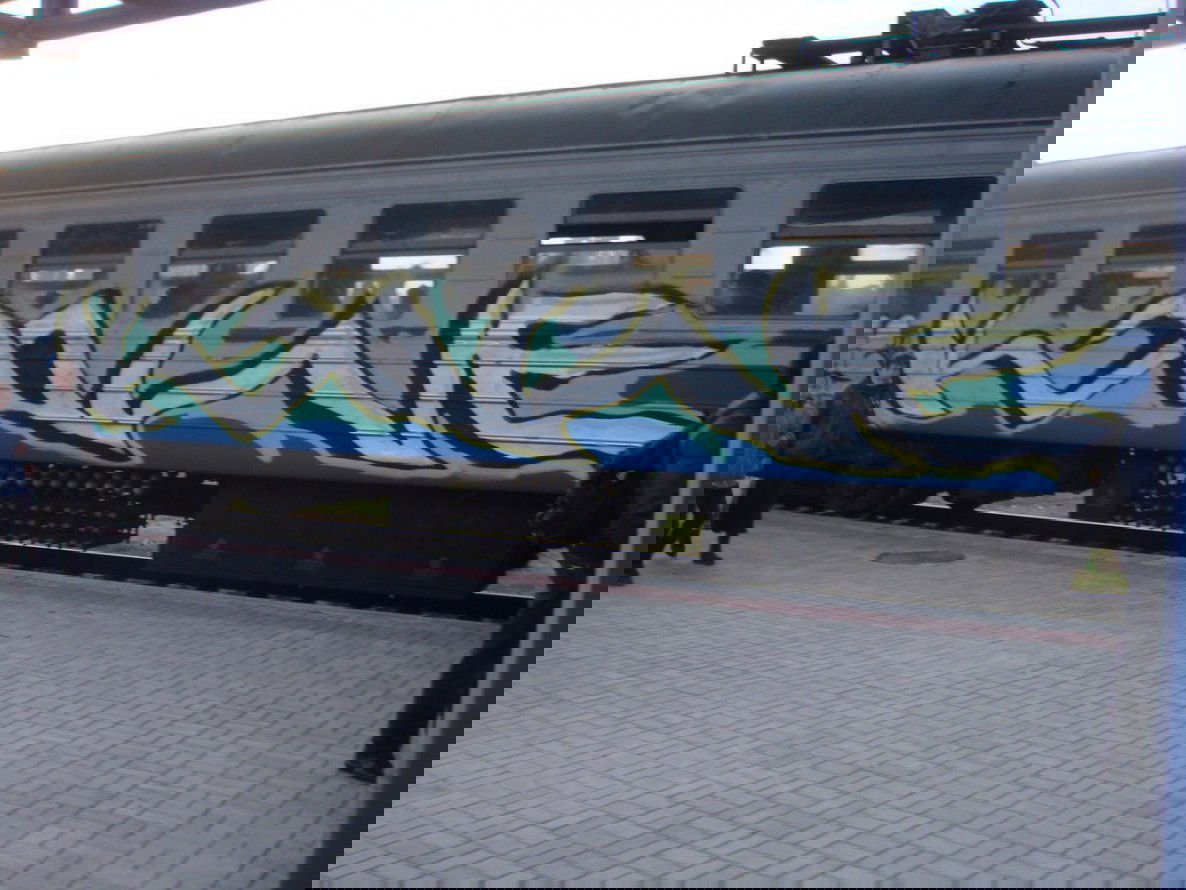 Graffiti Train in Sevastopol' - Photo by Kawe