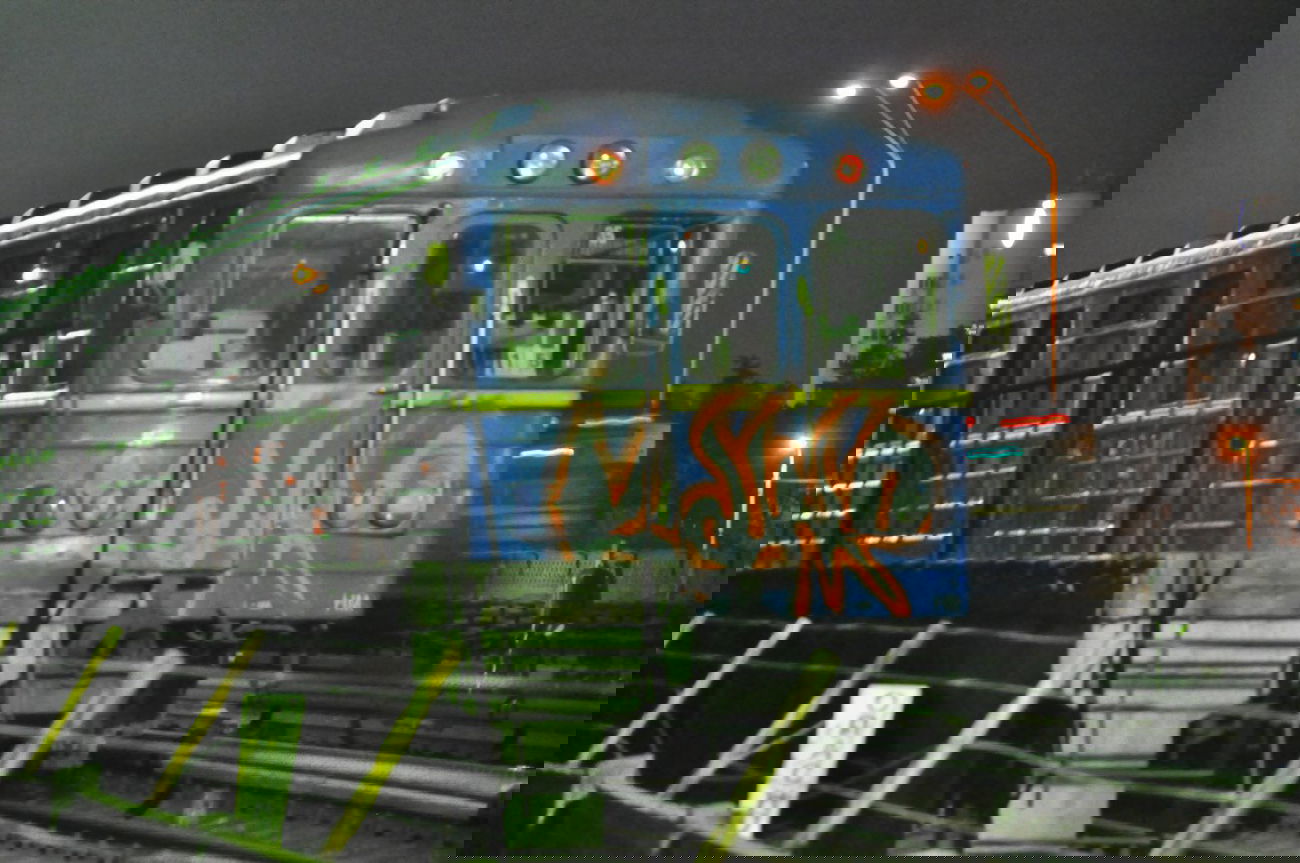 Graffiti Train in Kyiv - Photo by Kawe