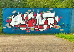 Graffiti Wall - Photo by Kderkillakickt - kickaderkickaonelinerGraffitithrowupstreetpins