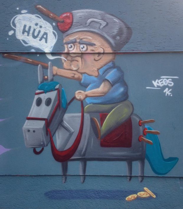 Graffiti Wall - Photo by Keos - Keos, Linz (2014)