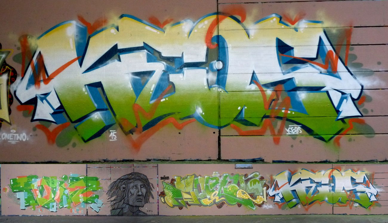 Graffiti Wall - Photo by Keos - keos, onetwocrew (2015)