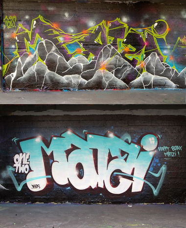 Graffiti Wall - Photo by Keos - toyz, keos, onetwocre (2016)