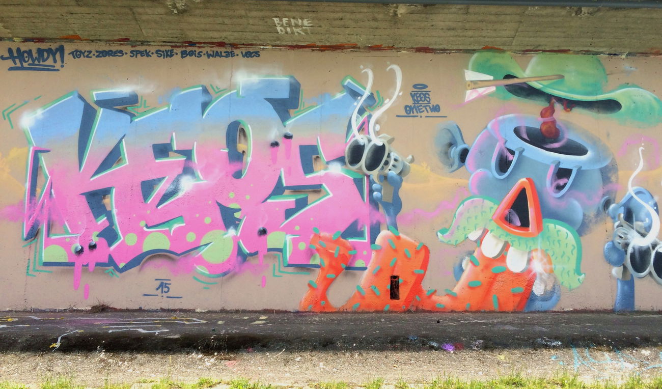 Graffiti Wall - Photo by Keos - keos, onetwocrew (2015)