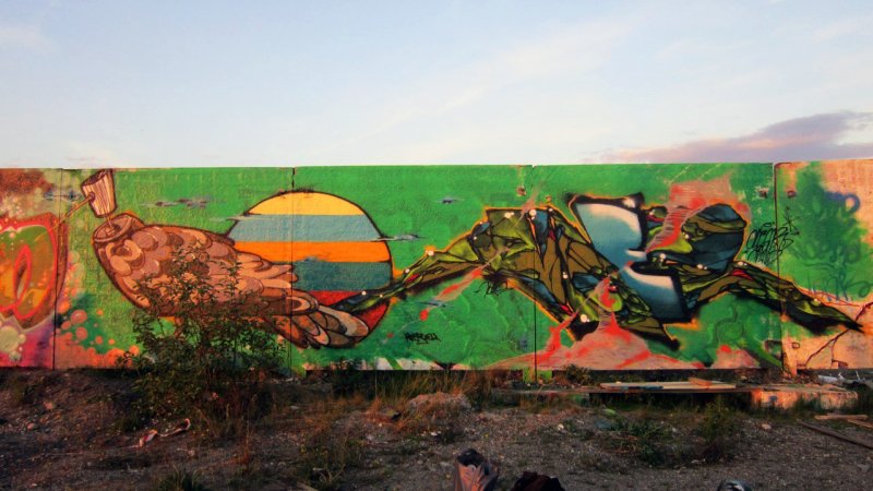Graffiti Wall - Photo by Kerek - noes, kerek, sunset (2013)