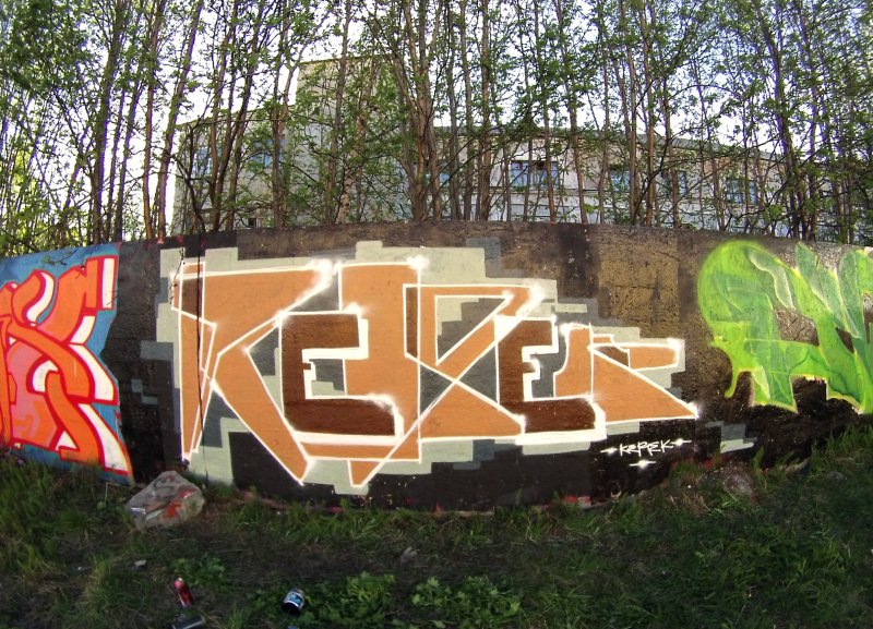 Graffiti Wall - Photo by Kerek - kerek, letters (2013)