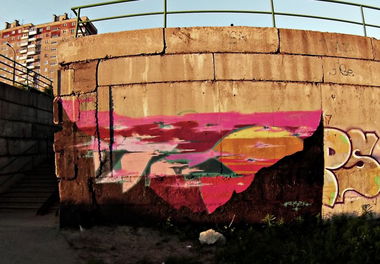 Graffiti Wall - Photo by Kerek - sunset, kerek, letters (2013)