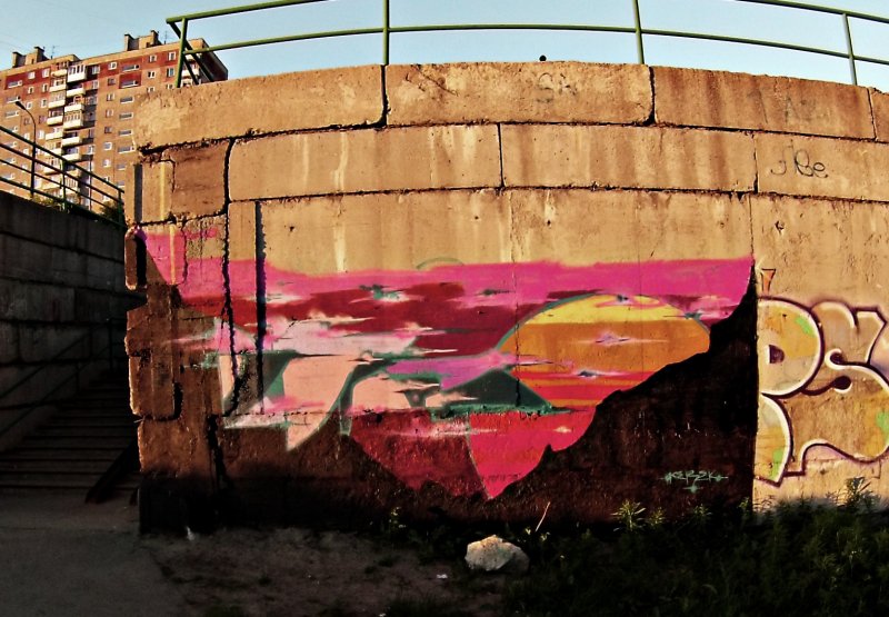 Graffiti Wall - Photo by Kerek - sunset, kerek, letters (2013)