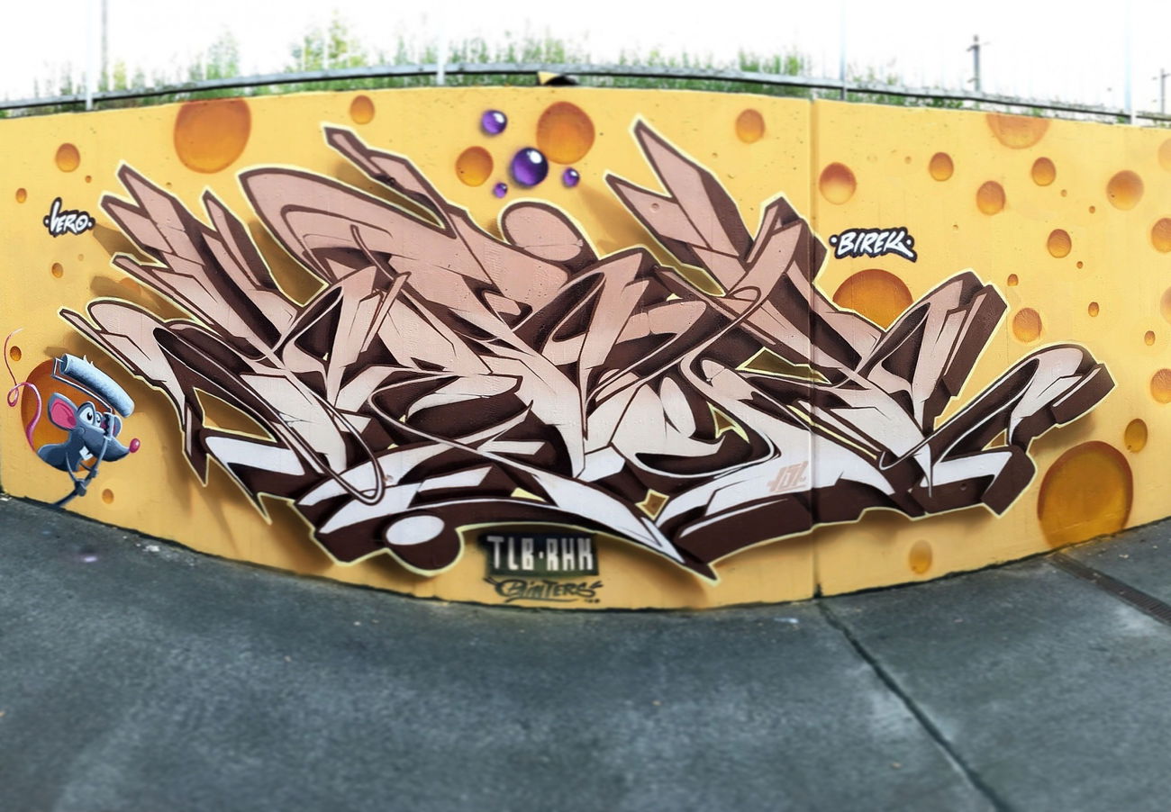 Graffiti Wall - Photo by Kerock - Kerock, TLB, RHK (2017)