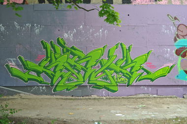 Graffiti Wall - Photo by Kerock - KEROK, TLB, RHK (2014)