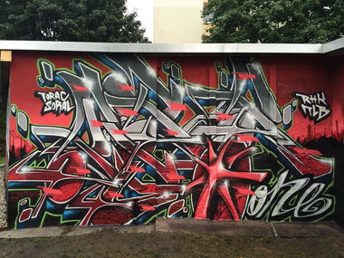 Graffiti Wall - Photo by Kerock - KEROK, TLB, RHK (2014)
