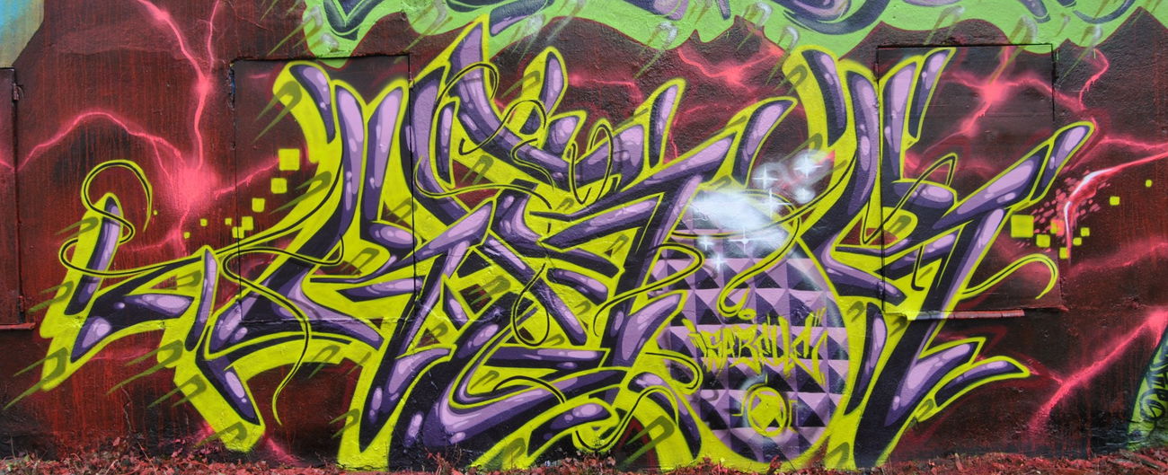 Graffiti Wall - Photo by Kerock - KEROK, TLB, RHK (2014)